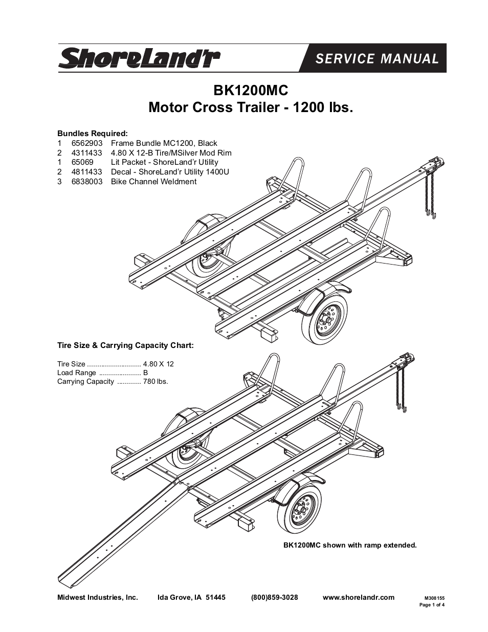 ShoreLand'r BK1200MC V.2 User Manual | 4 pages