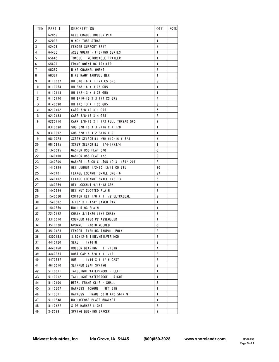 ShoreLand'r BK1200MC V.2 User Manual | Page 3 / 4