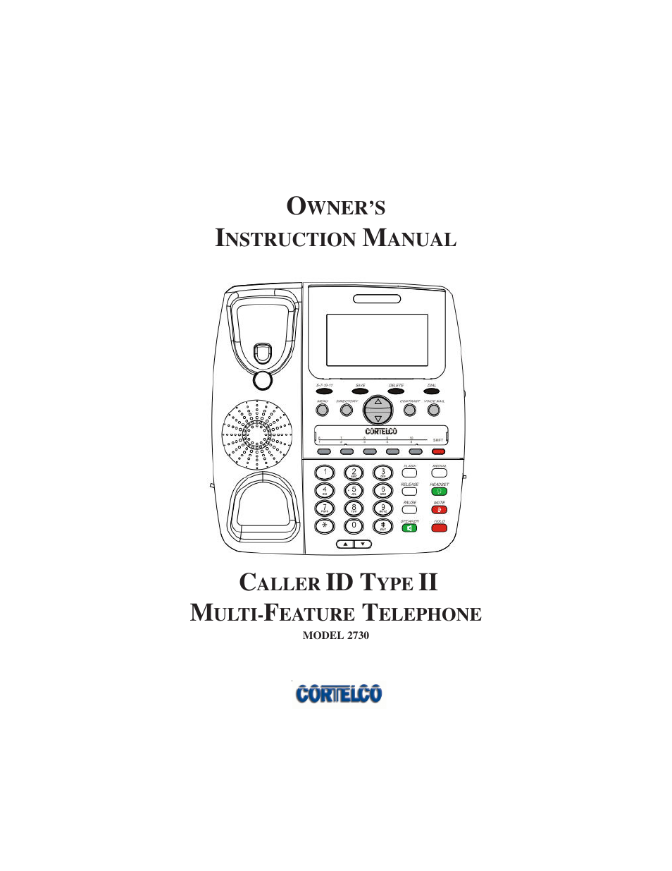 Cortelco 2730 User Manual | 24 pages