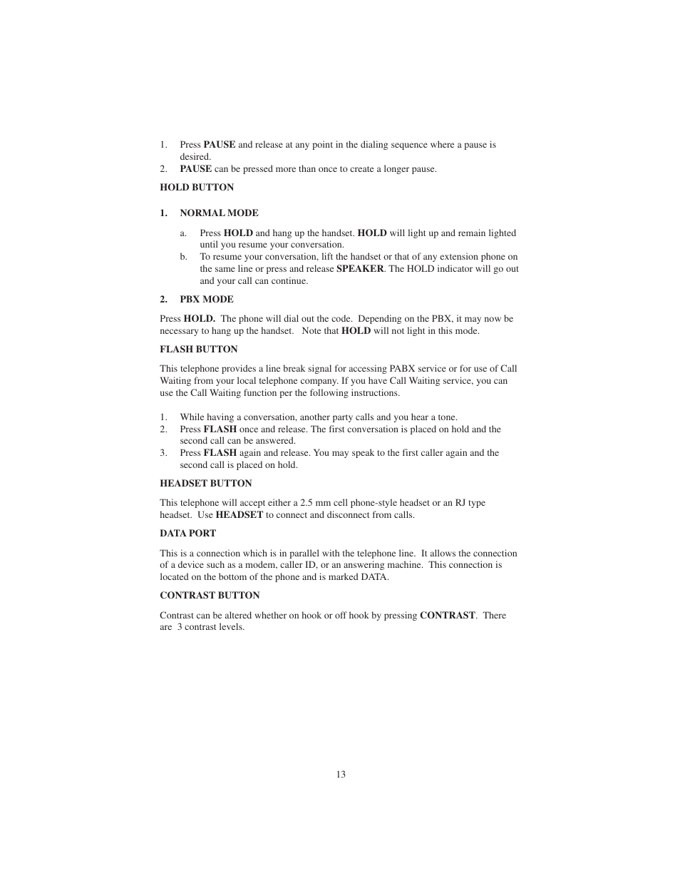 Cortelco 2730 User Manual | Page 13 / 24