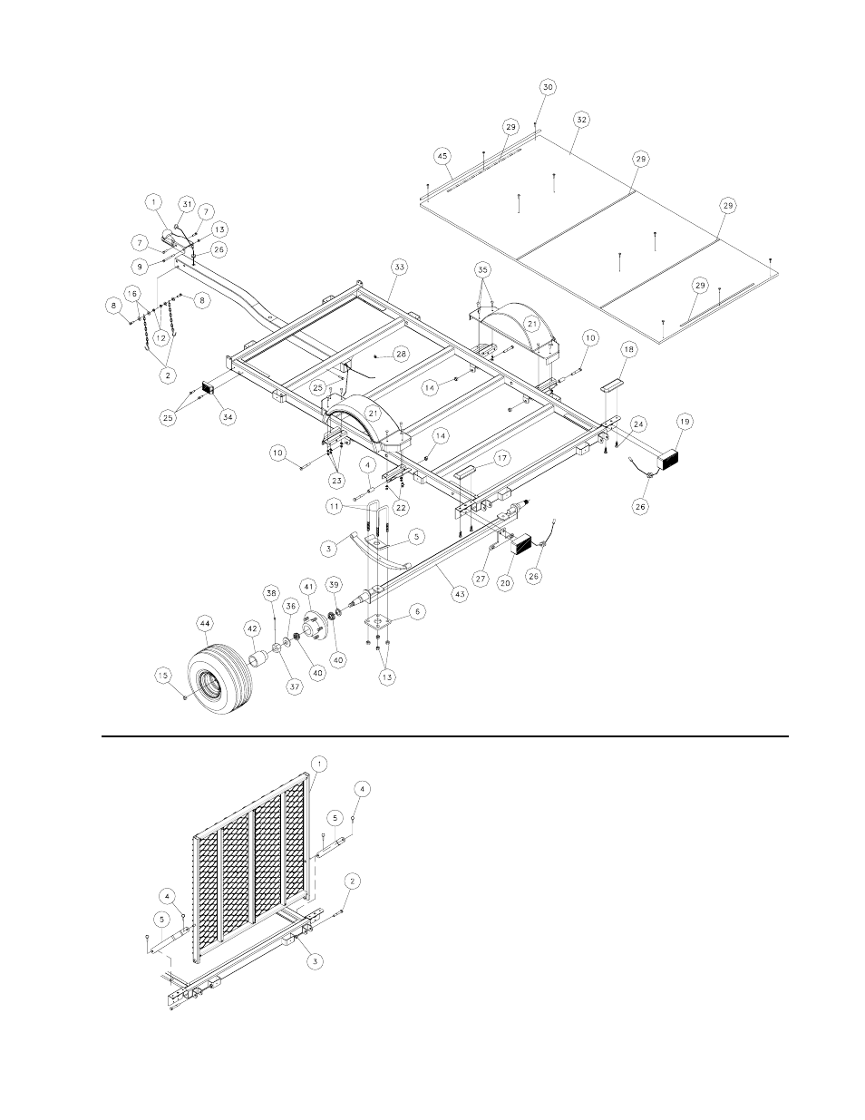 Parts drawing, Ssbk1137 rear ramp kit | ShoreLand'r BK1400U User Manual | Page 3 / 4