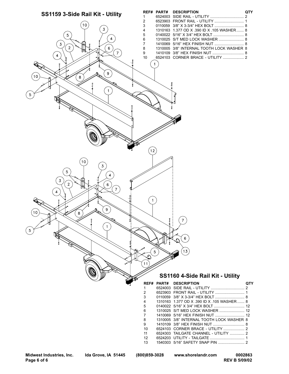 ShoreLand'r BK1400UR User Manual | Page 6 / 6