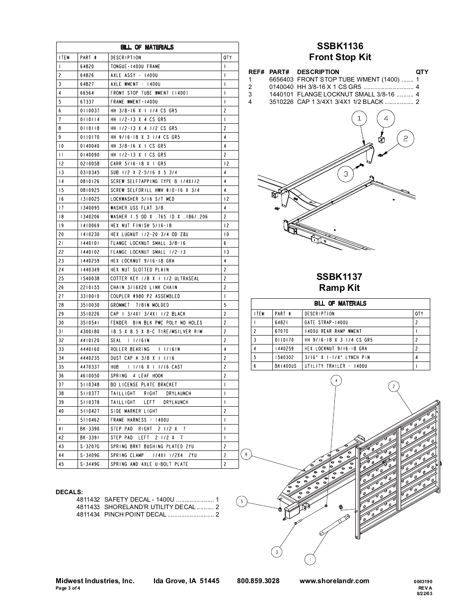 ShoreLand'r BK1400US-R V.1 User Manual | Page 3 / 4