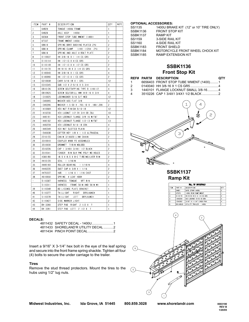 ShoreLand'r BK1400US-R V.2 User Manual | Page 3 / 4