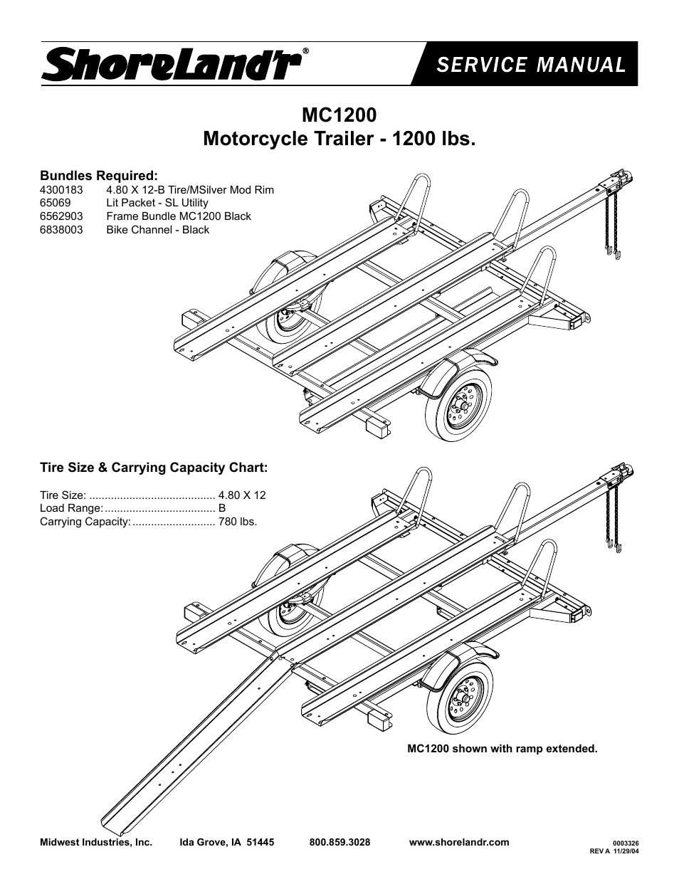 ShoreLand'r MC1200 User Manual | 4 pages
