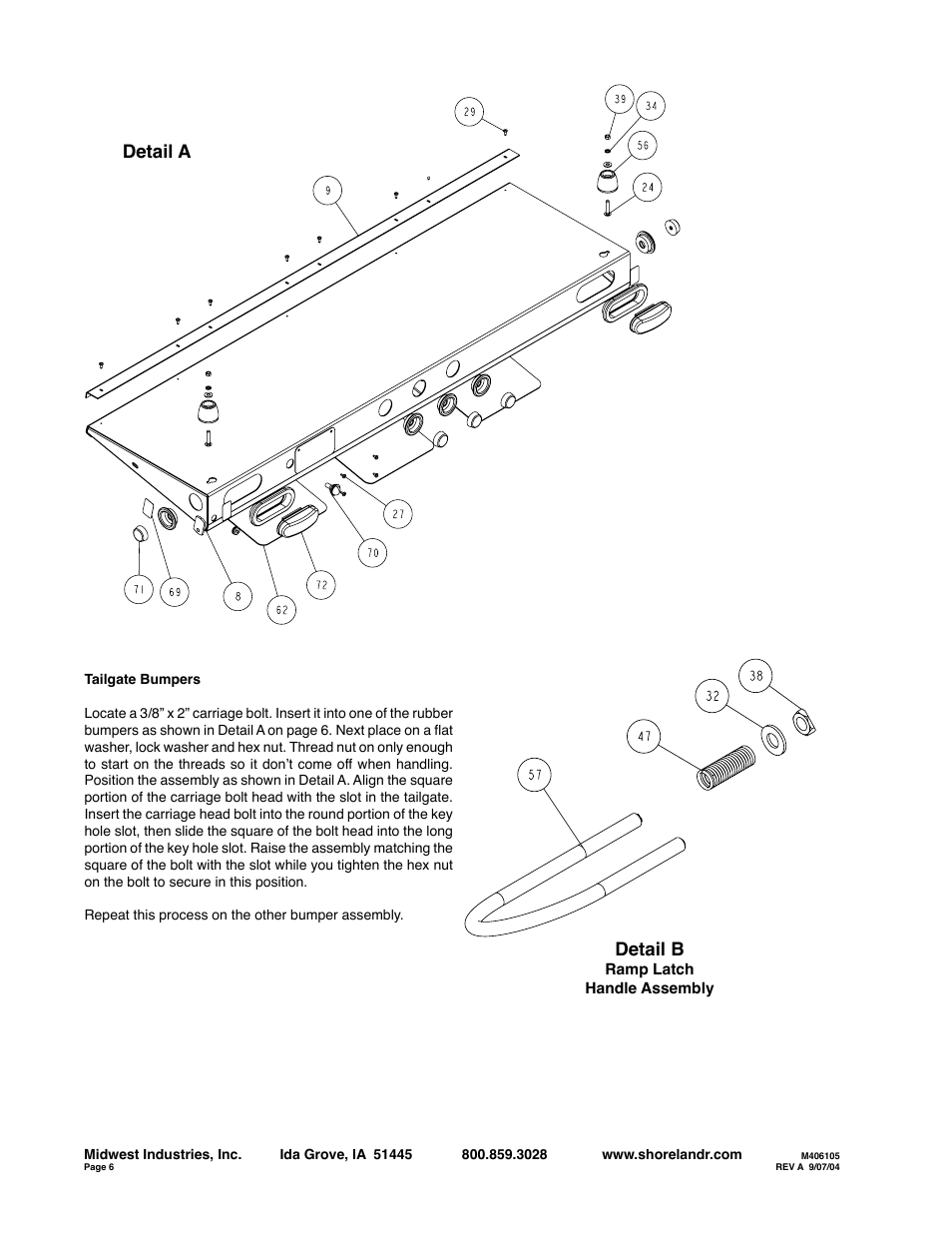 Detail a, Detail b | ShoreLand'r MC2000 User Manual | Page 6 / 8