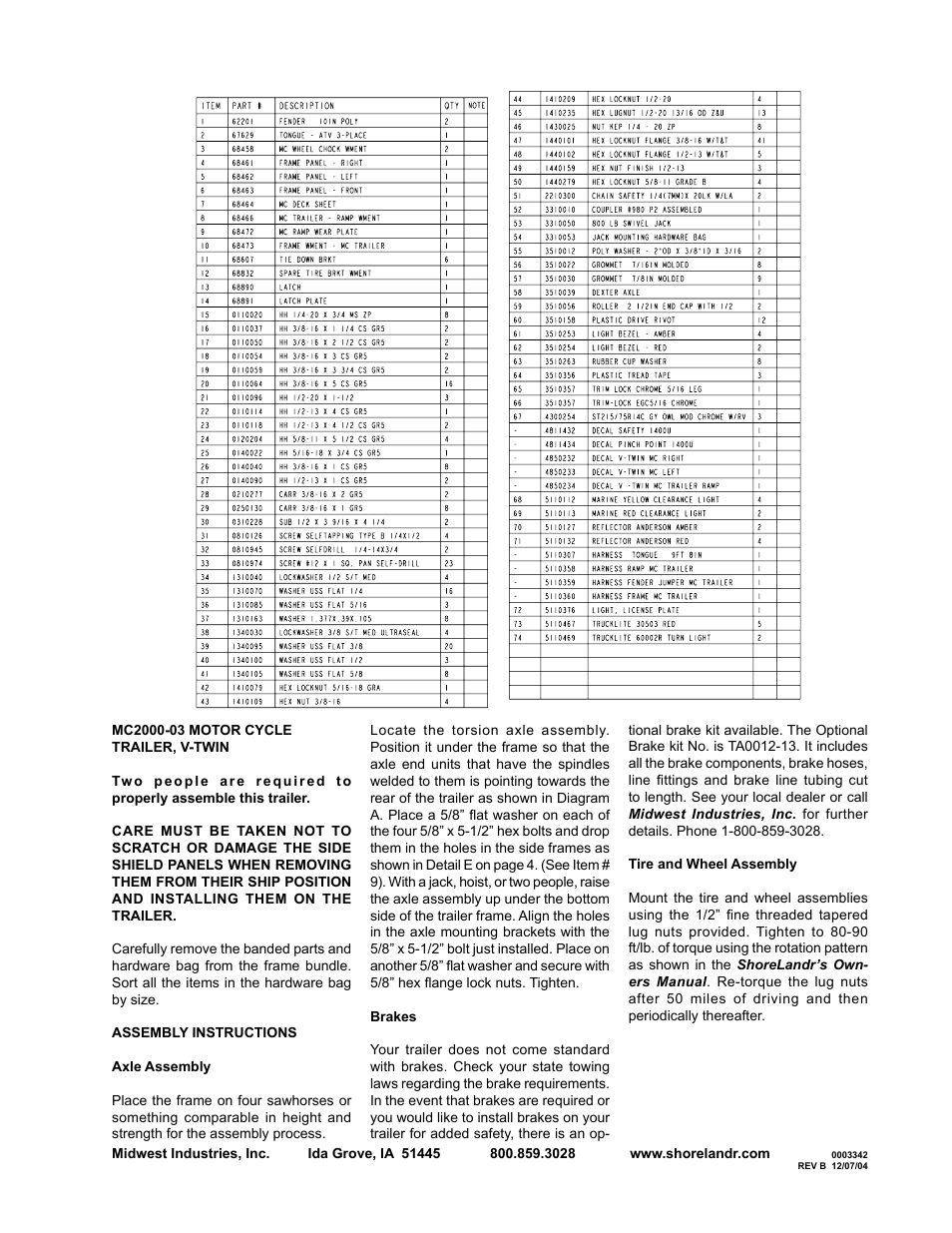 ShoreLand'r MC2000-03 V.2 User Manual | Page 3 / 8