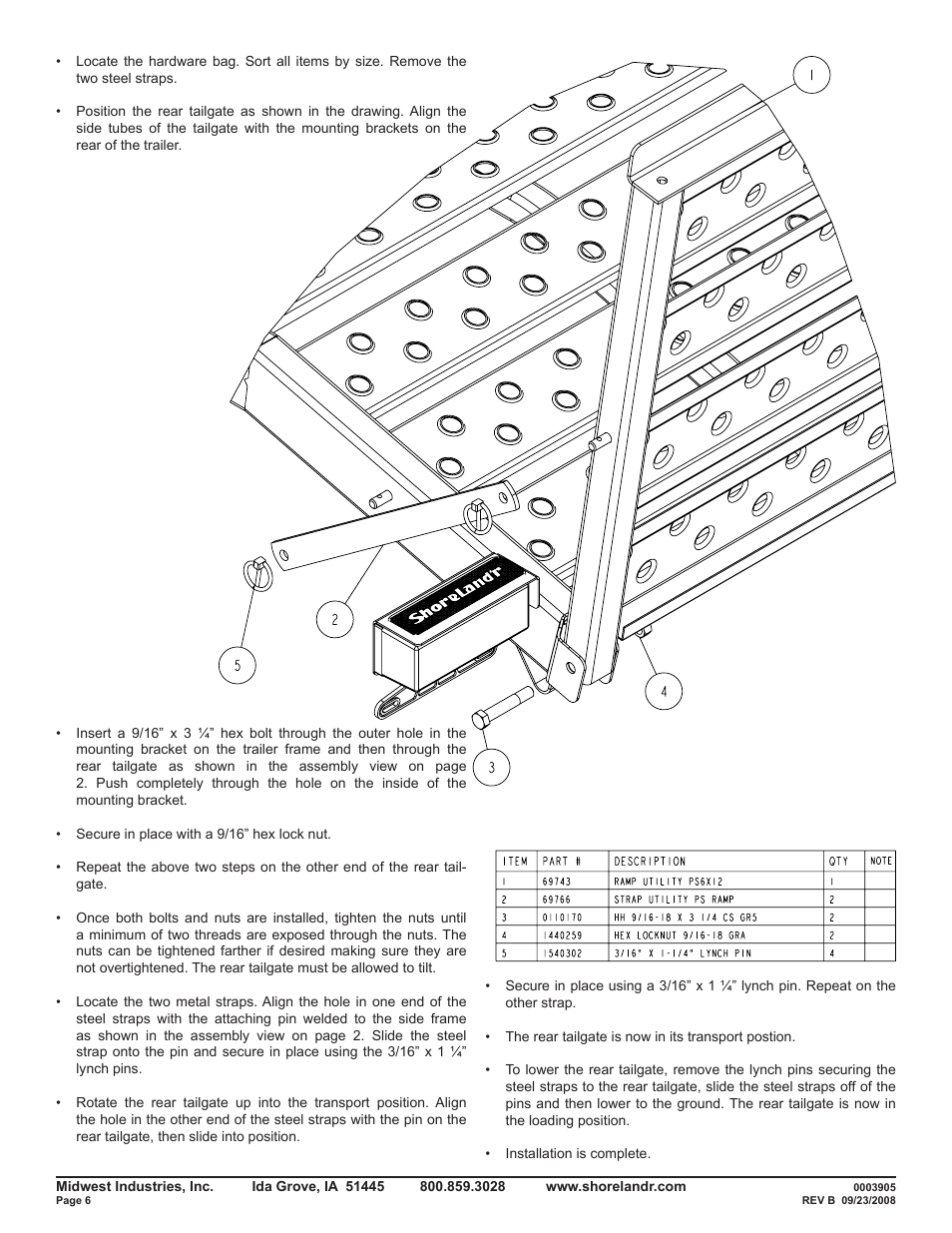 ShoreLand'r PS6X12 V.1 User Manual | Page 6 / 6