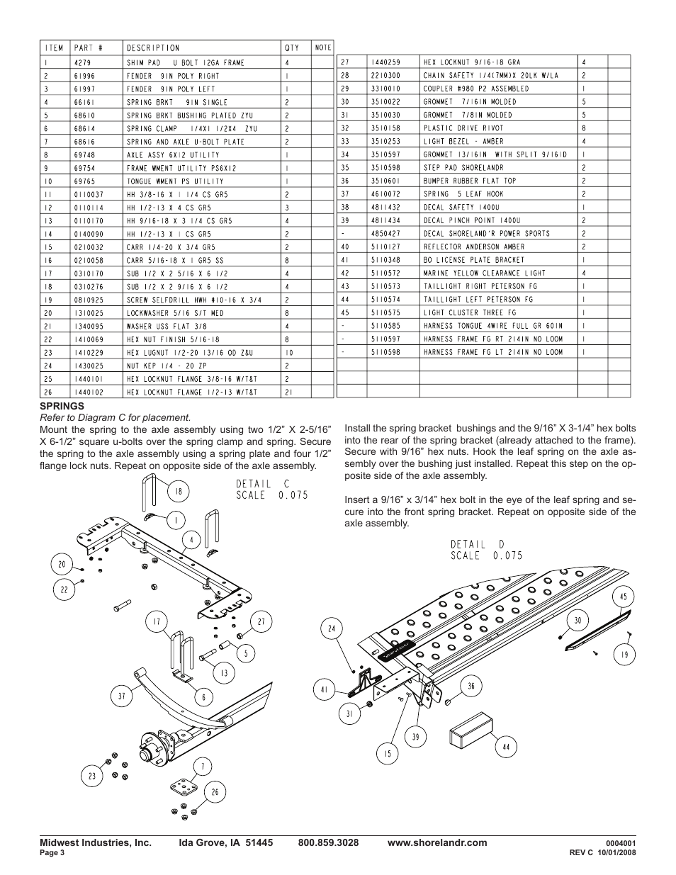 ShoreLand'r PS6X12SR V.1 User Manual | Page 3 / 6