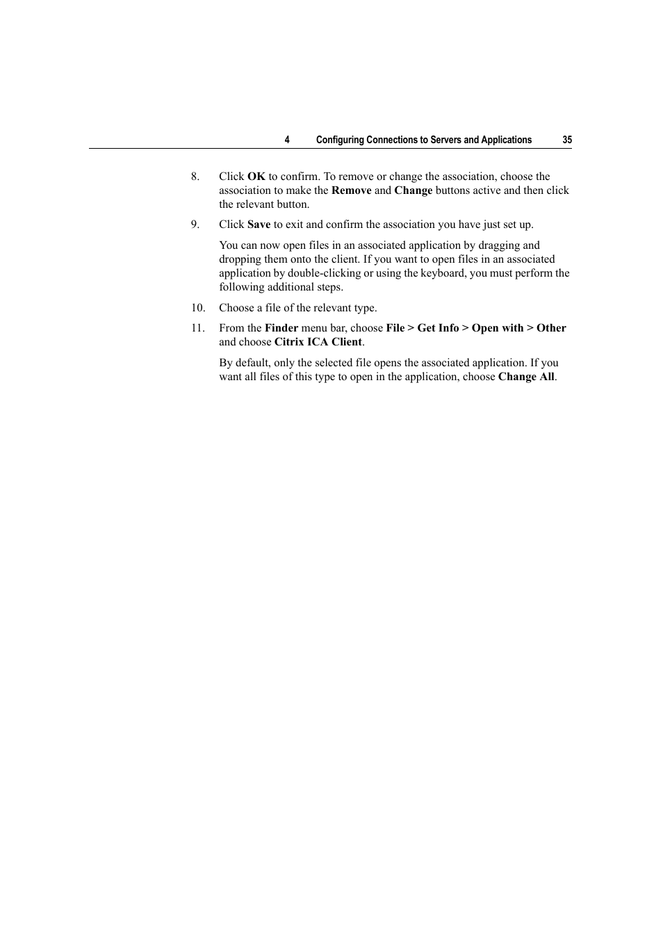Citrix Systems Citrix Presentation Client for Macintosh 10 User Manual | Page 35 / 68