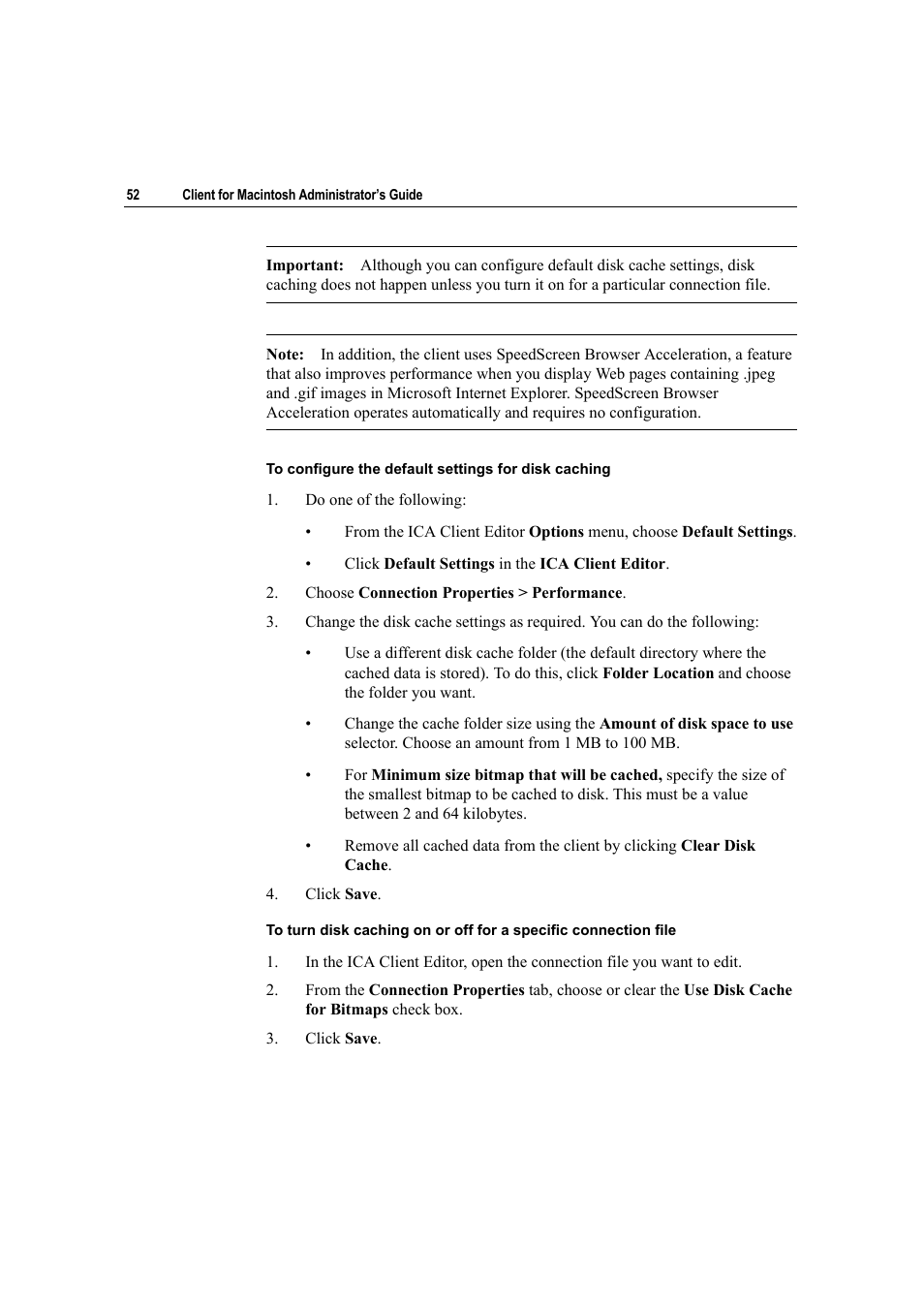 Citrix Systems Citrix Presentation Client for Macintosh 10 User Manual | Page 52 / 68