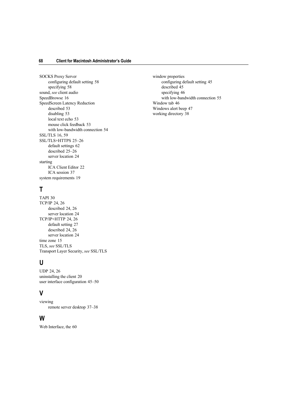Citrix Systems Citrix Presentation Client for Macintosh 10 User Manual | Page 68 / 68
