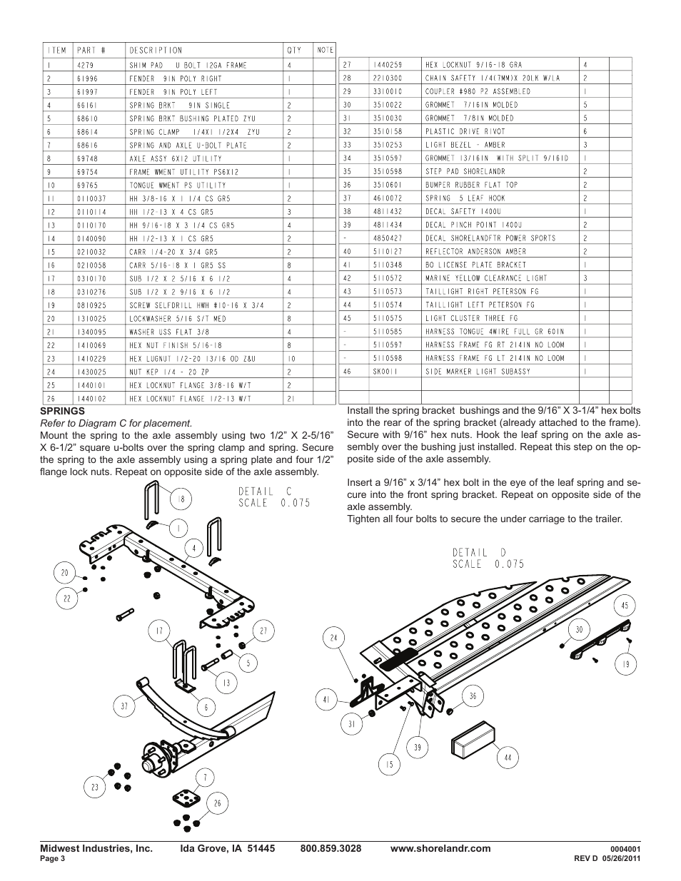 ShoreLand'r PS6X12SR V.2 User Manual | Page 3 / 6