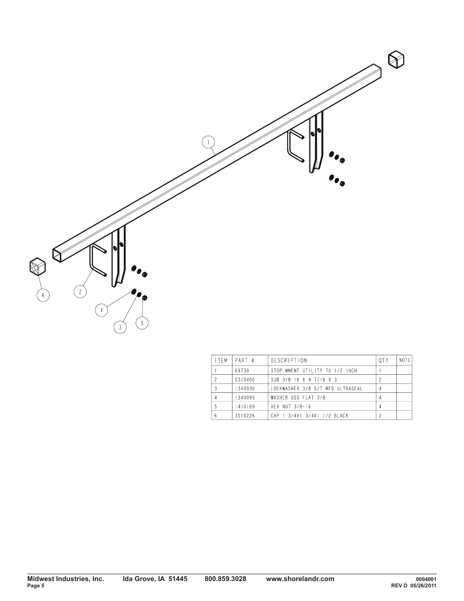 ShoreLand'r PS6X12SR V.2 User Manual | Page 5 / 6