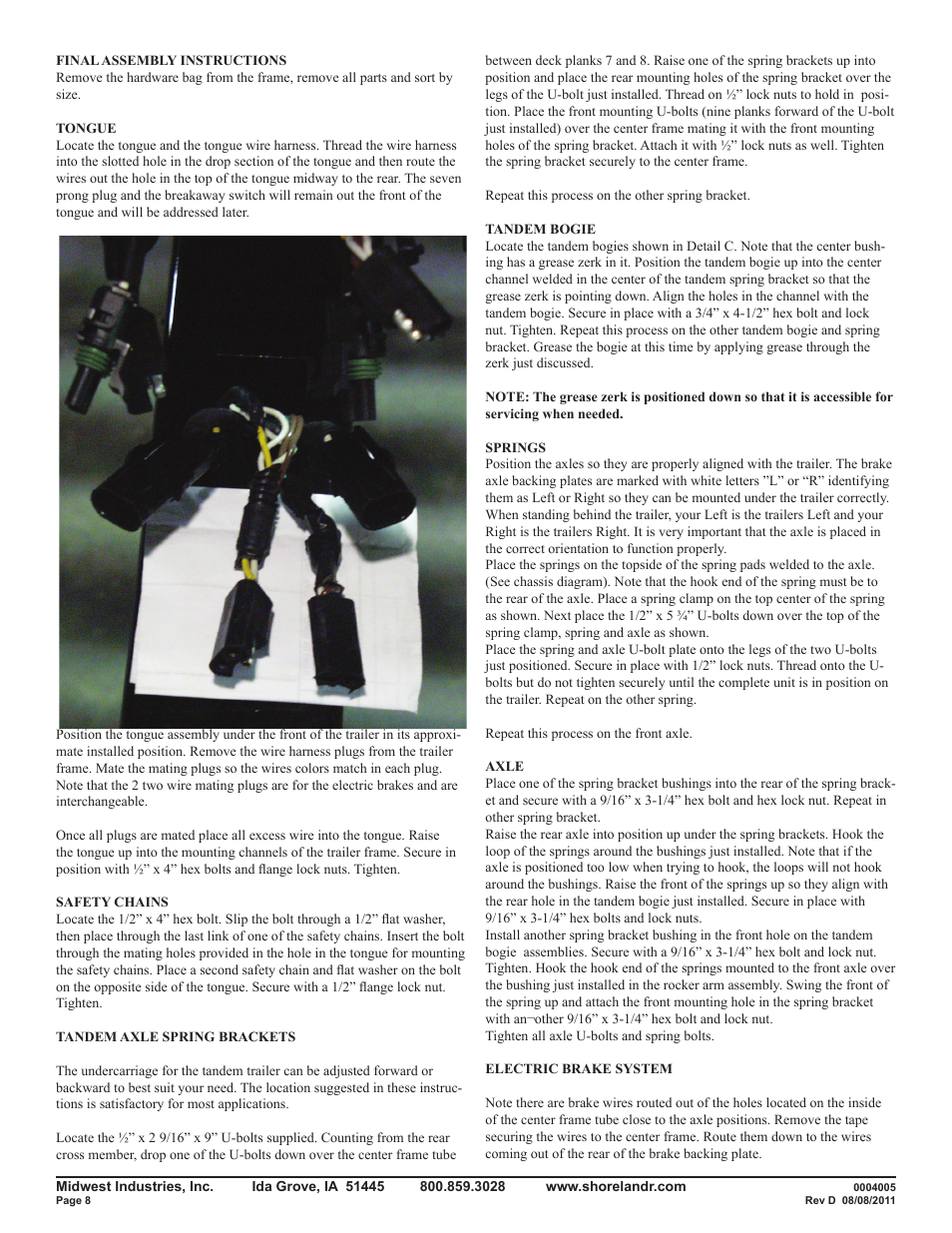 ShoreLand'r PS8X17TB User Manual | Page 8 / 11