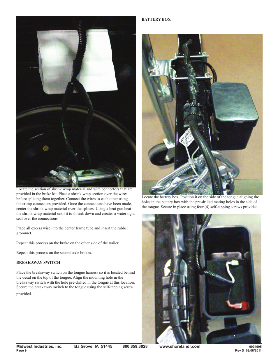ShoreLand'r PS8X17TB User Manual | Page 9 / 11