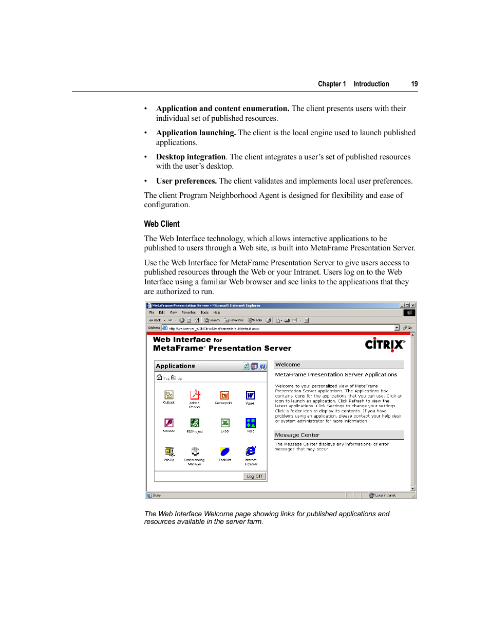 Citrix Systems MetaFrame Presentation Server User Manual | Page 19 / 97