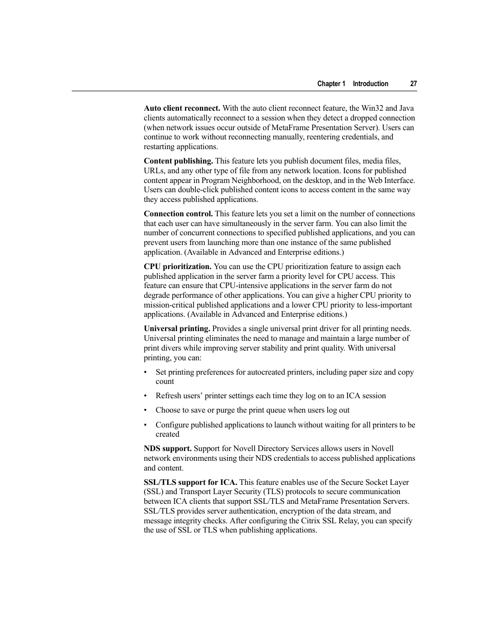 Citrix Systems MetaFrame Presentation Server User Manual | Page 27 / 97