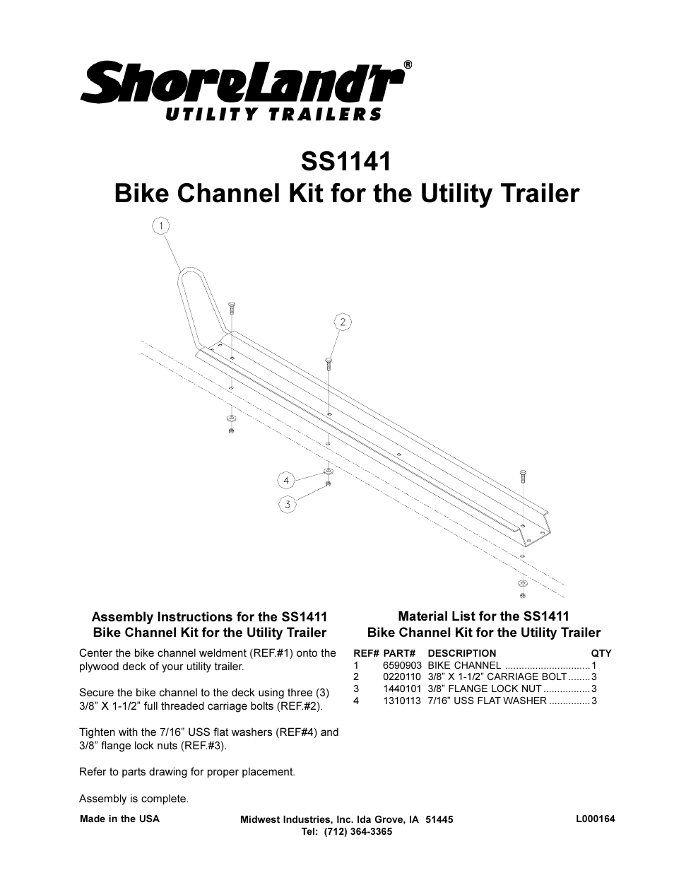 ShoreLand'r SS1141 User Manual | 1 page