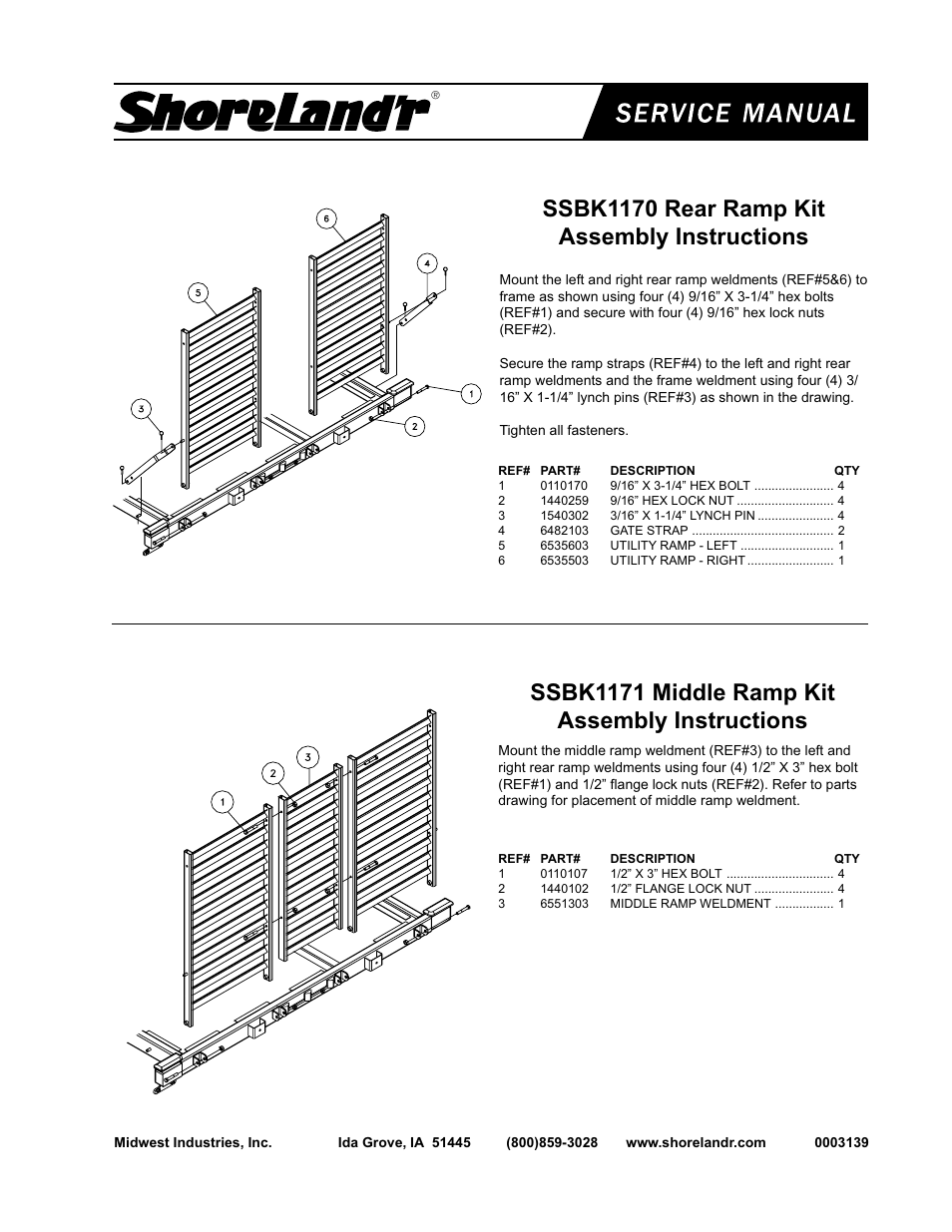 ShoreLand'r SS1170 User Manual | 1 page