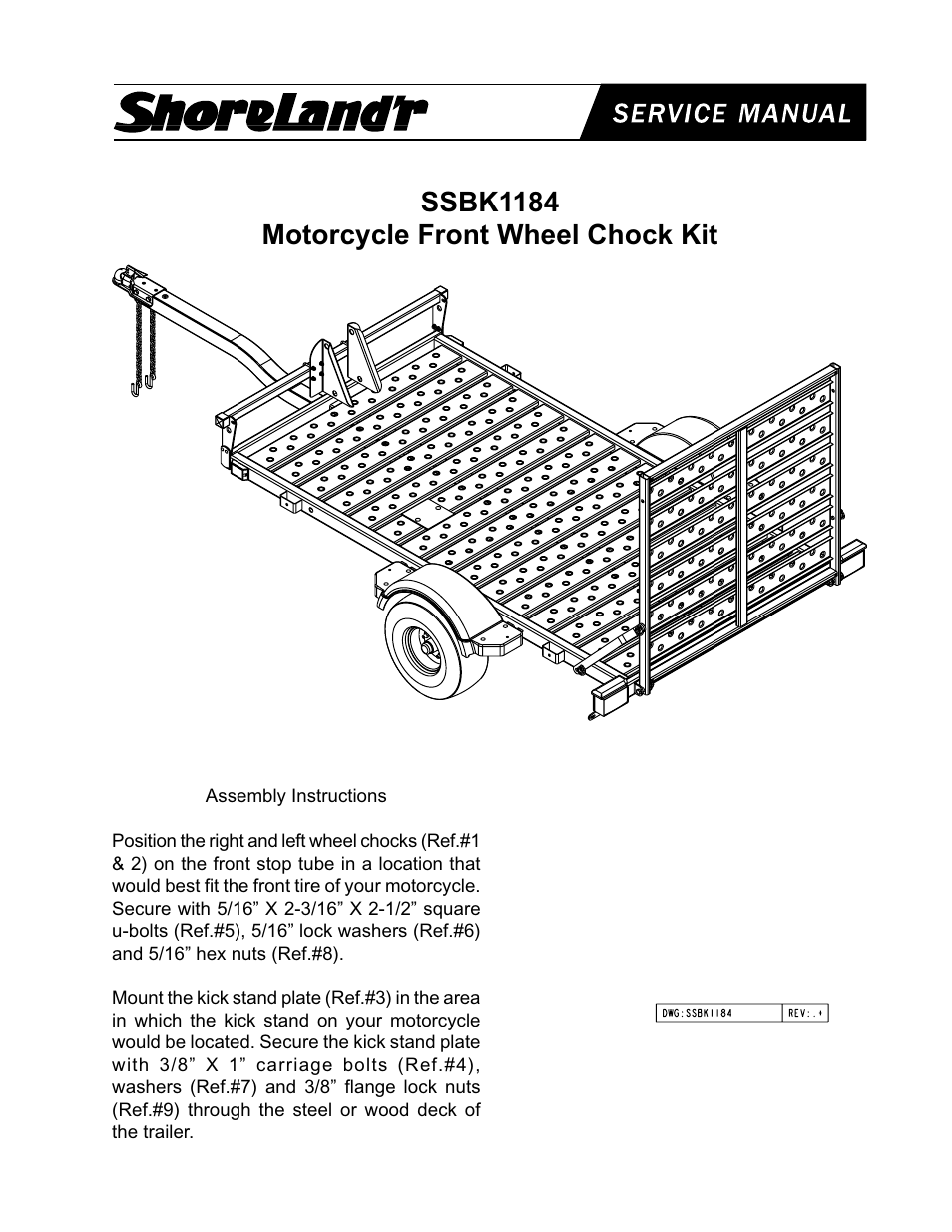 ShoreLand'r SSBK1184 User Manual | 2 pages