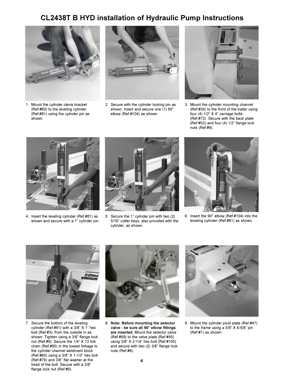 ShoreLand'r CL2438TB-HYD User Manual | Page 4 / 8