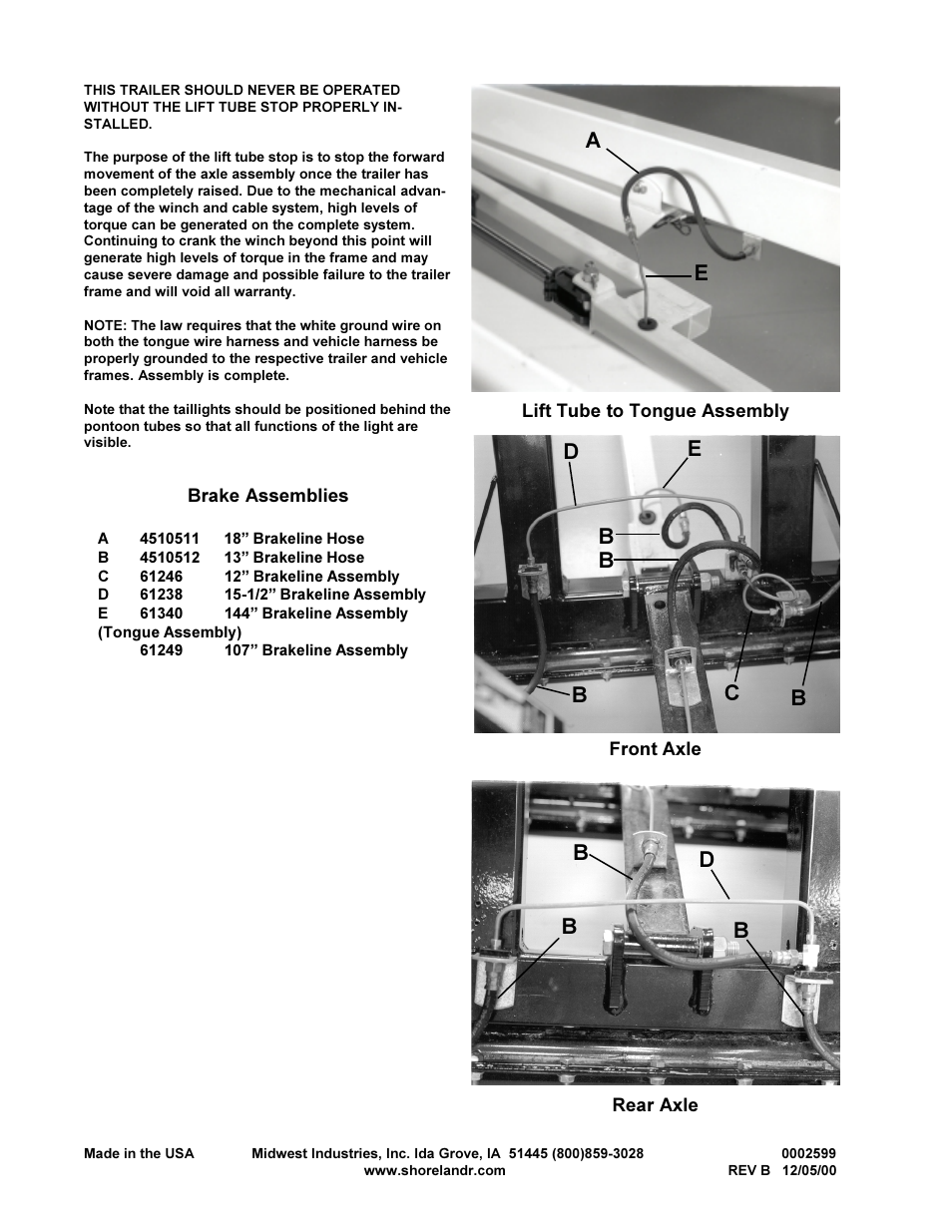 Bd b b | ShoreLand'r CL2438TB-HYD User Manual | Page 8 / 8