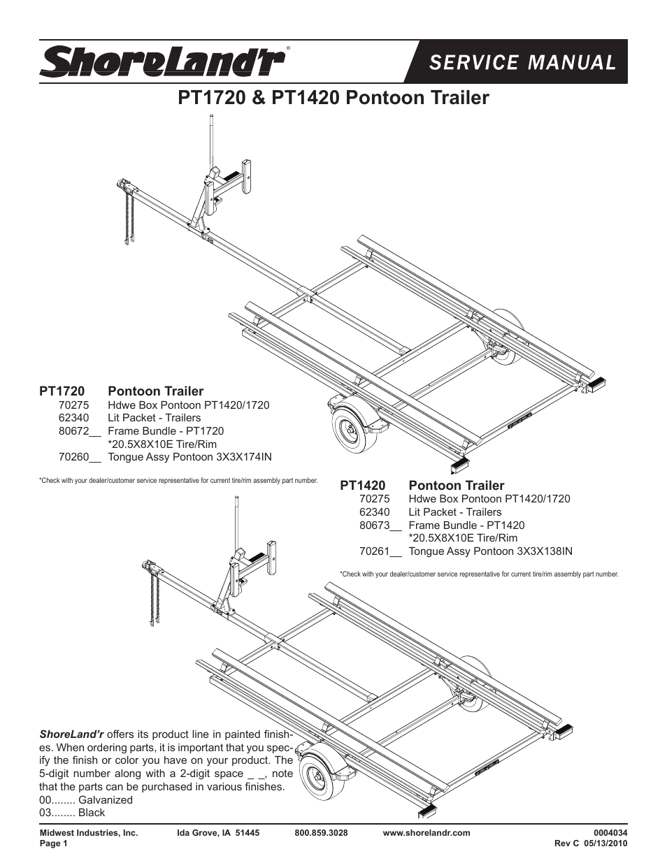 ShoreLand'r PT1720 V.1 User Manual | 9 pages