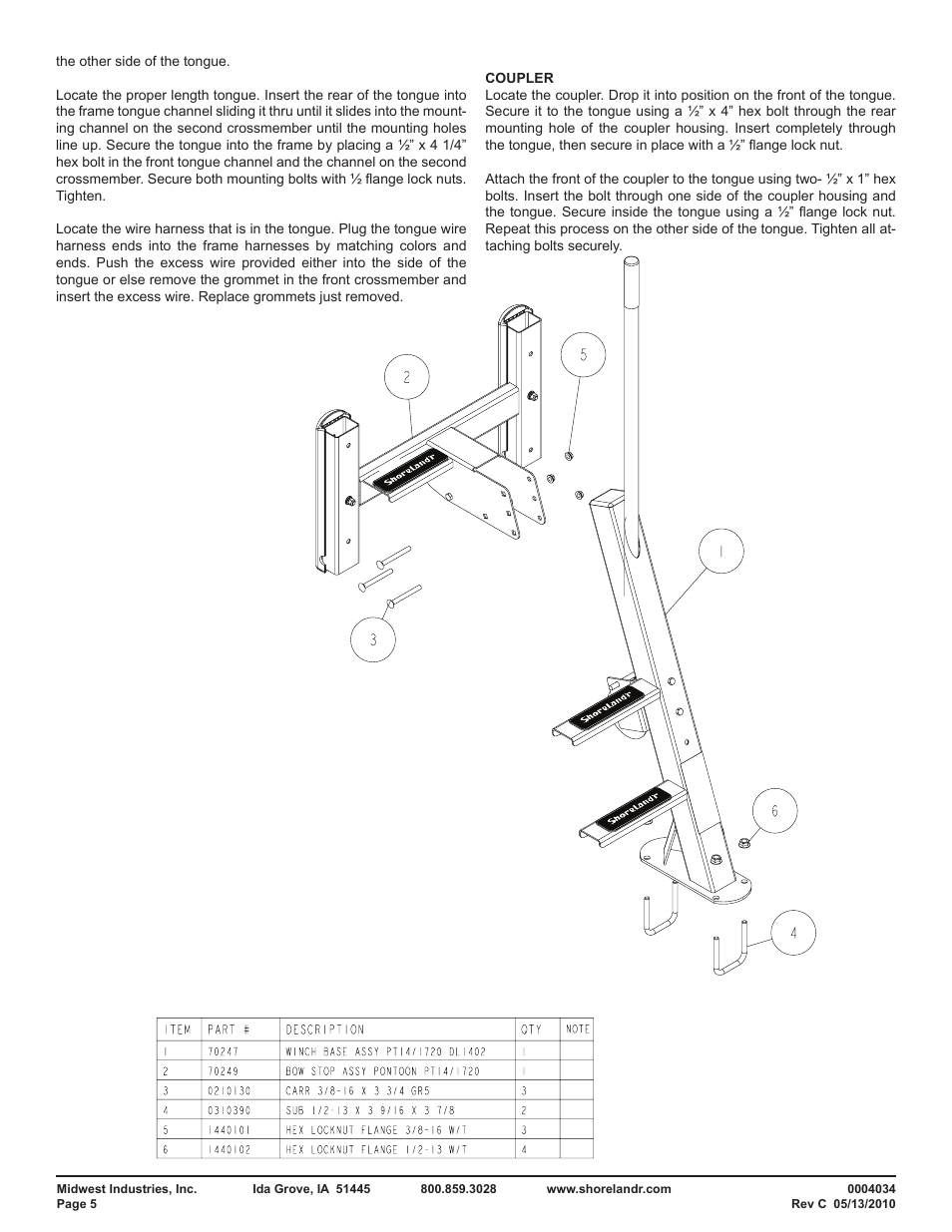 ShoreLand'r PT1720 V.1 User Manual | Page 5 / 9