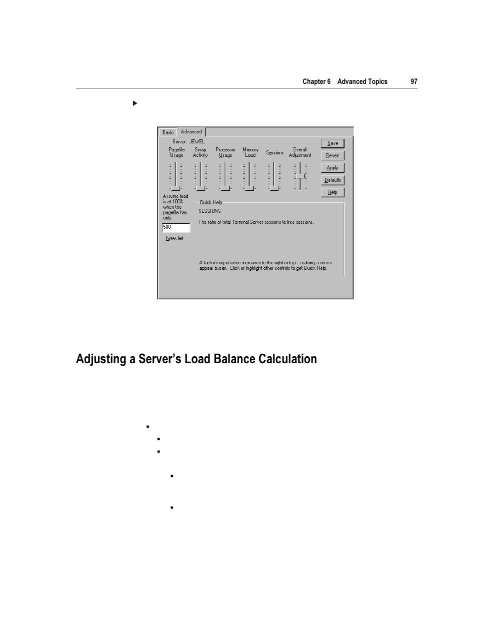 Gmxvwlqj d 6huyhuªv /rdg %dodqfh &dofxodwlrq | Citrix Systems Citrix MetaFrame Application for Windows 1.8 User Manual | Page 117 / 169