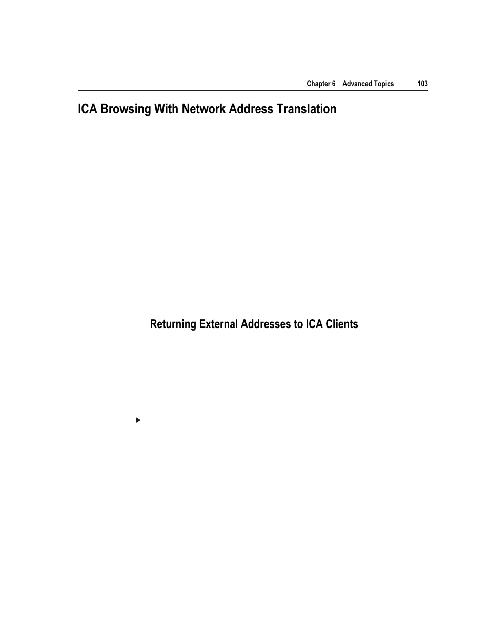 Urzvlqj :lwk 1hwzrun $gguhvv 7udqvodwlrq, 5hwxuqlqj ([whuqdo $gguhvvhv wr ,&$ &olhqwv | Citrix Systems Citrix MetaFrame Application for Windows 1.8 User Manual | Page 123 / 169