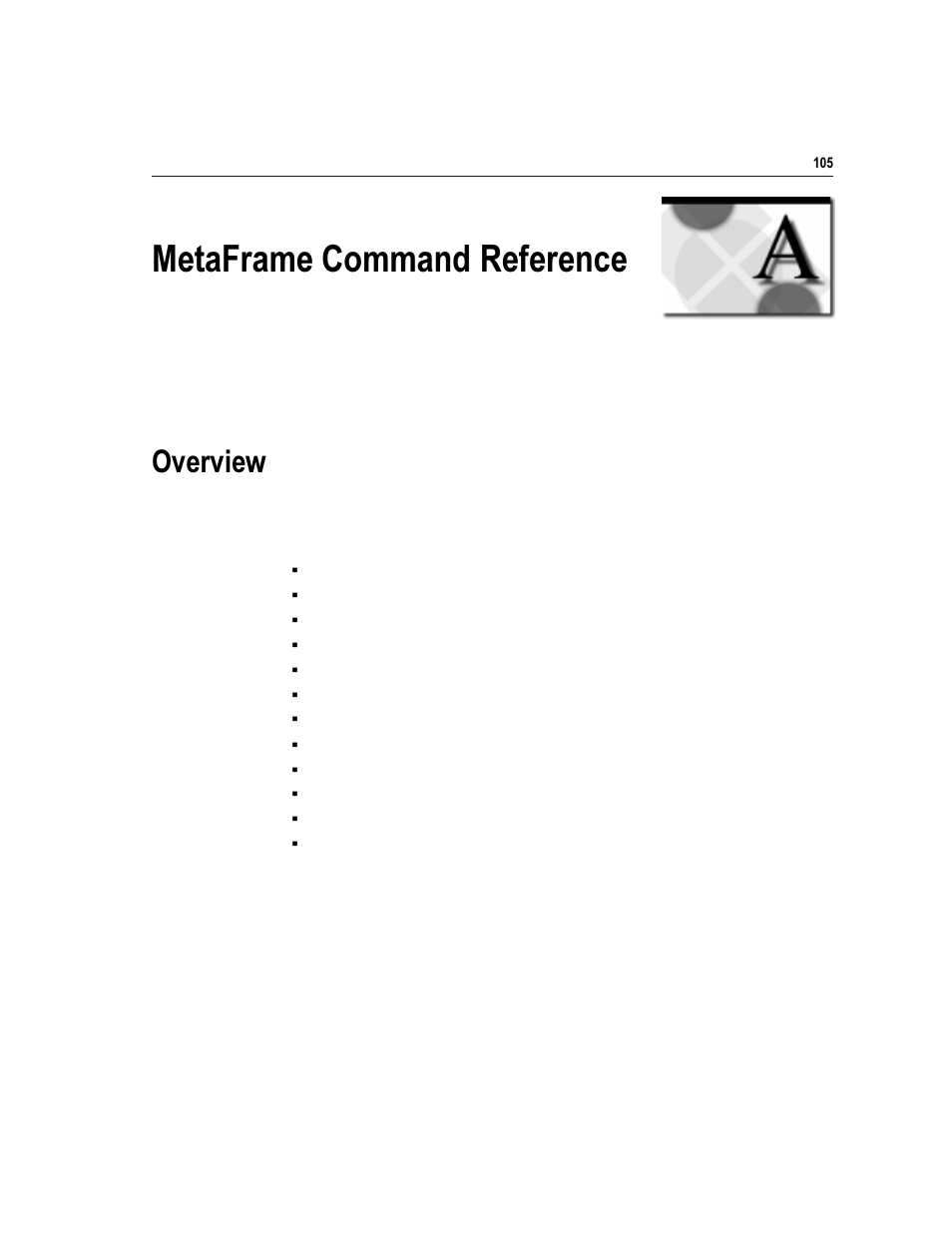 0hwd)udph &rppdqg 5hihuhqfh, 2yhuylhz | Citrix Systems Citrix MetaFrame Application for Windows 1.8 User Manual | Page 125 / 169