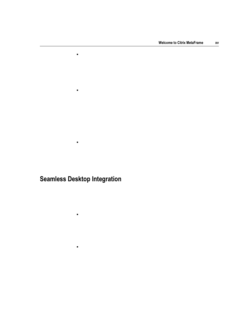 6hdpohvv 'hvnwrs ,qwhjudwlrq | Citrix Systems Citrix MetaFrame Application for Windows 1.8 User Manual | Page 15 / 169