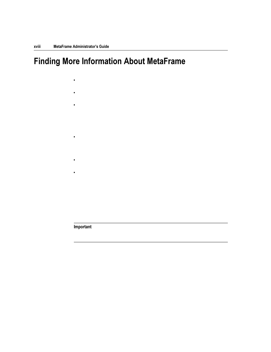 Lqglqj 0ruh ,qirupdwlrq $erxw 0hwd)udph | Citrix Systems Citrix MetaFrame Application for Windows 1.8 User Manual | Page 18 / 169