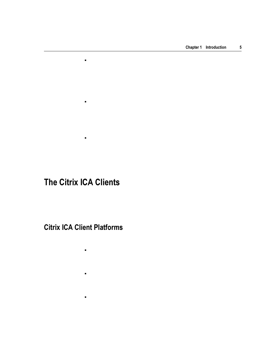 7kh &lwul[ ,&$ &olhqwv, Lwul[ ,&$ &olhqw 3odwirupv | Citrix Systems Citrix MetaFrame Application for Windows 1.8 User Manual | Page 25 / 169