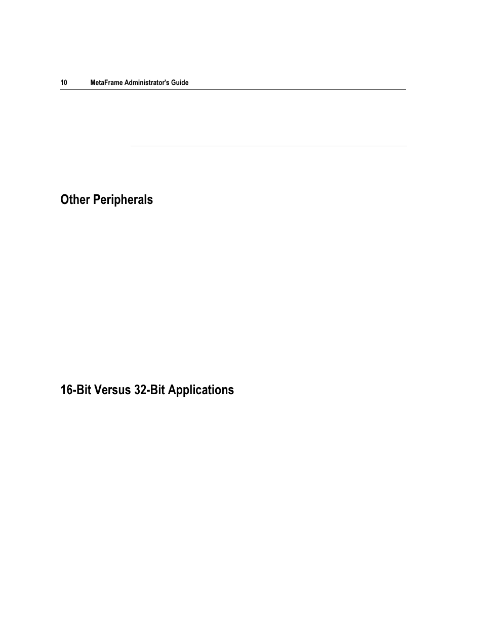 2wkhu 3hulskhudov, Lw 9huvxv %lw $ssolfdwlrqv | Citrix Systems Citrix MetaFrame Application for Windows 1.8 User Manual | Page 30 / 169