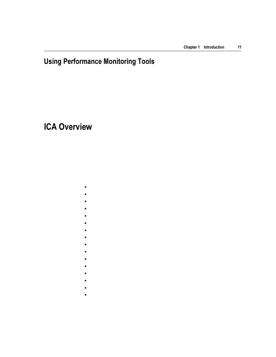 2yhuylhz, 8vlqj 3huirupdqfh 0rqlwrulqj 7rrov | Citrix Systems Citrix MetaFrame Application for Windows 1.8 User Manual | Page 31 / 169