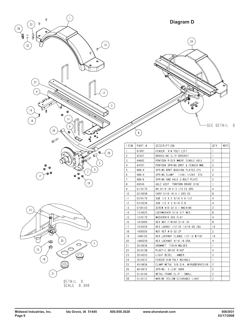 Diagram d | ShoreLand'r PT1925AB User Manual | Page 6 / 8