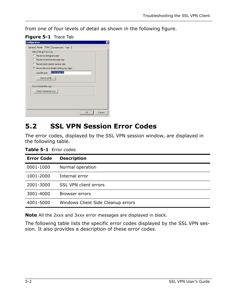 2 ssl vpn session error codes, 2 ssl vpn session error codes -2 | Citrix Systems 9000 Series User Manual | Page 52 / 67