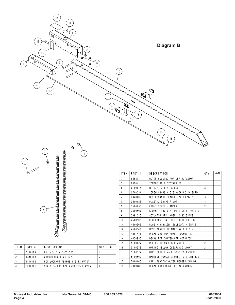 Diagram b | ShoreLand'r PT2122B User Manual | Page 4 / 8