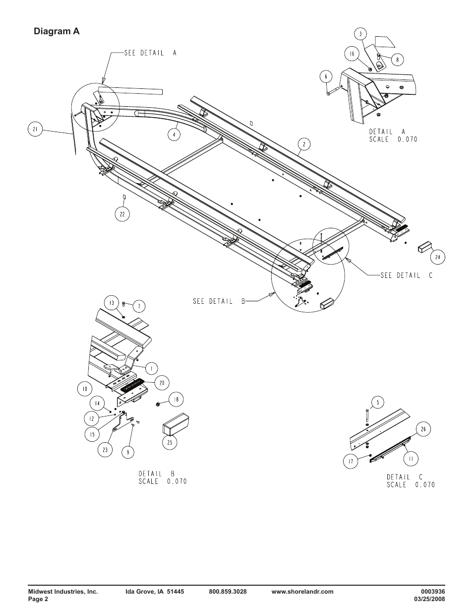 Diagram a | ShoreLand'r PT2147TAB User Manual | Page 2 / 10