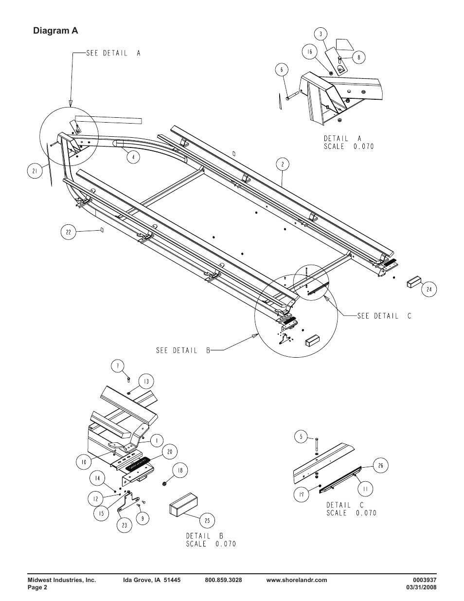 Diagram a | ShoreLand'r PT2147TABB User Manual | Page 2 / 10