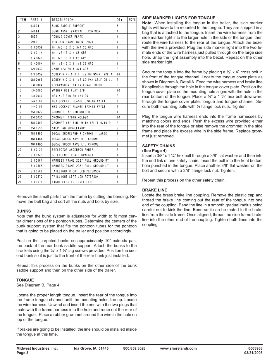 ShoreLand'r PT2147TB User Manual | Page 3 / 10