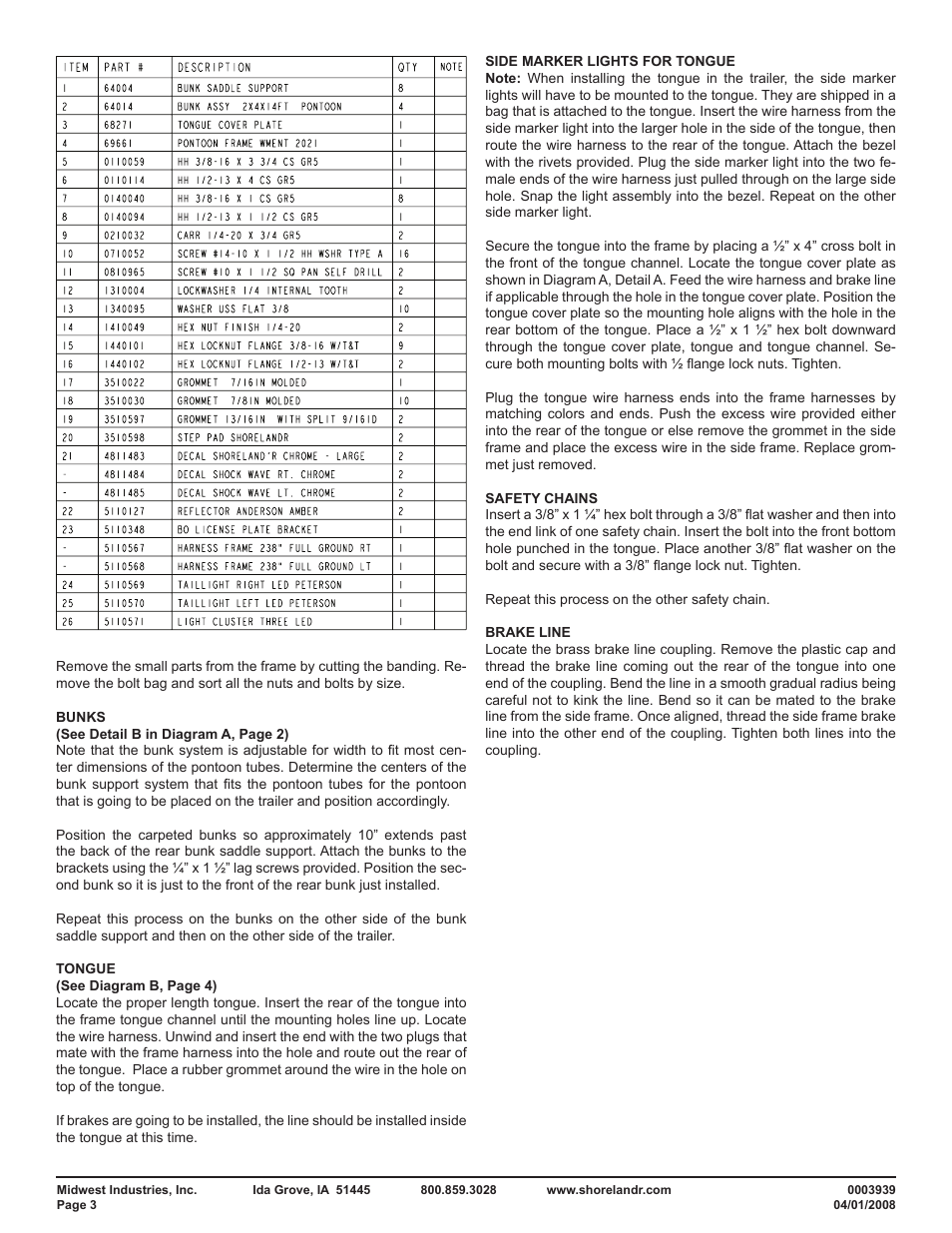 ShoreLand'r PT2147TBB User Manual | Page 3 / 10