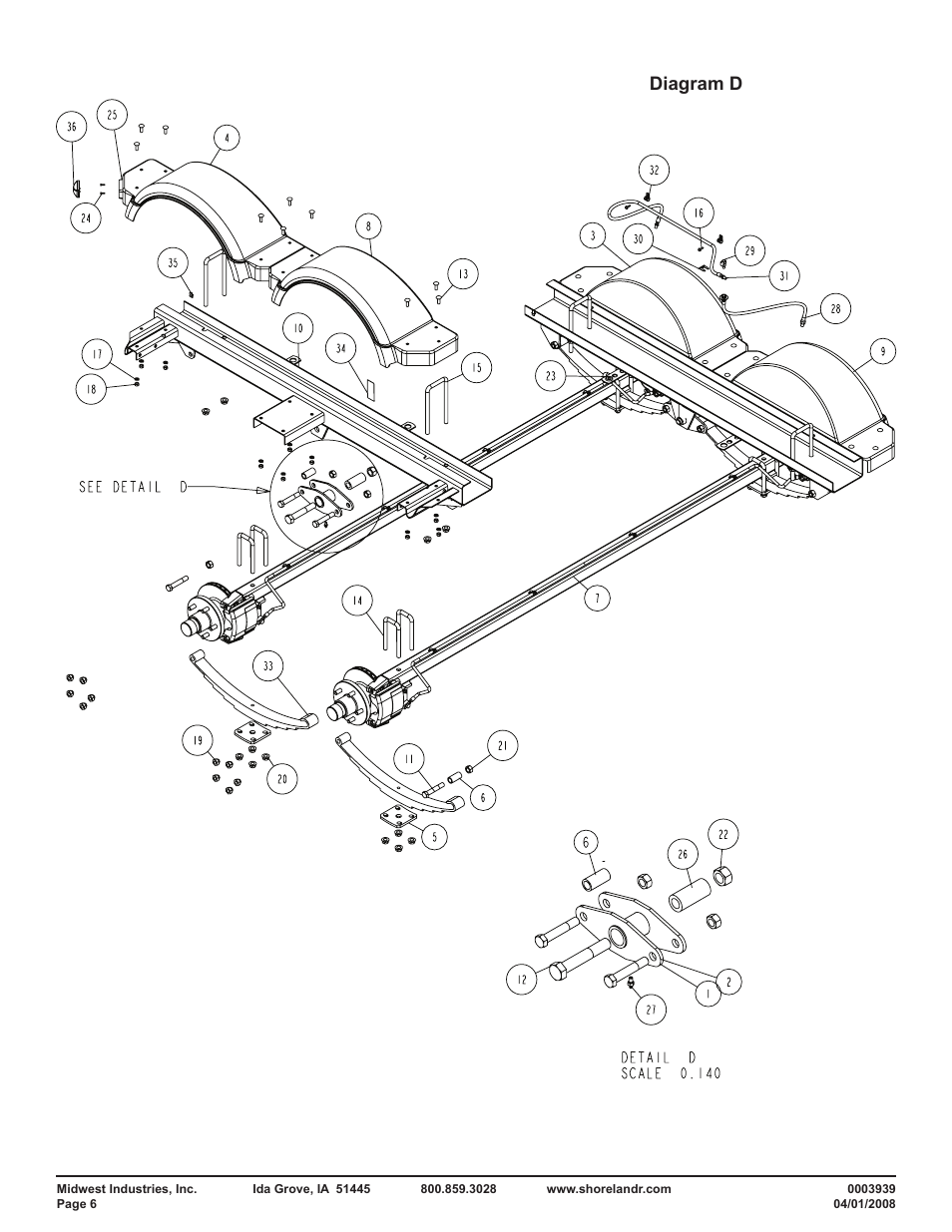 Diagram d | ShoreLand'r PT2147TBB User Manual | Page 6 / 10