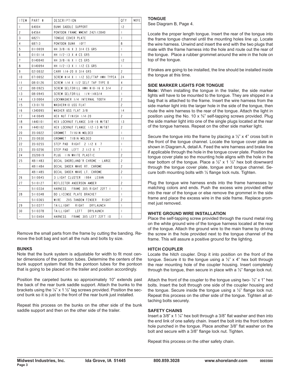 ShoreLand'r PT21AL User Manual | Page 3 / 8