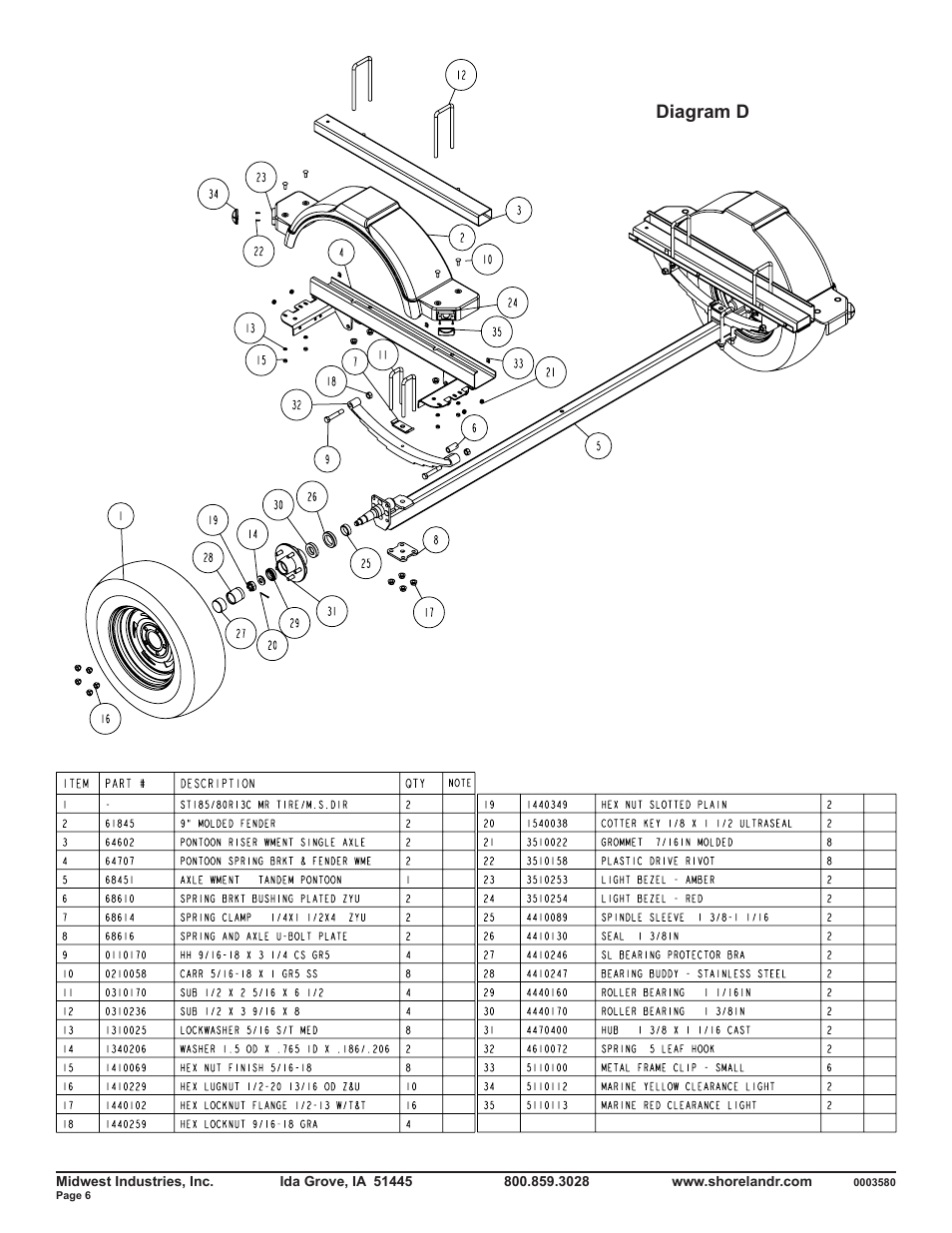 Diagram d | ShoreLand'r PT21AL User Manual | Page 6 / 8