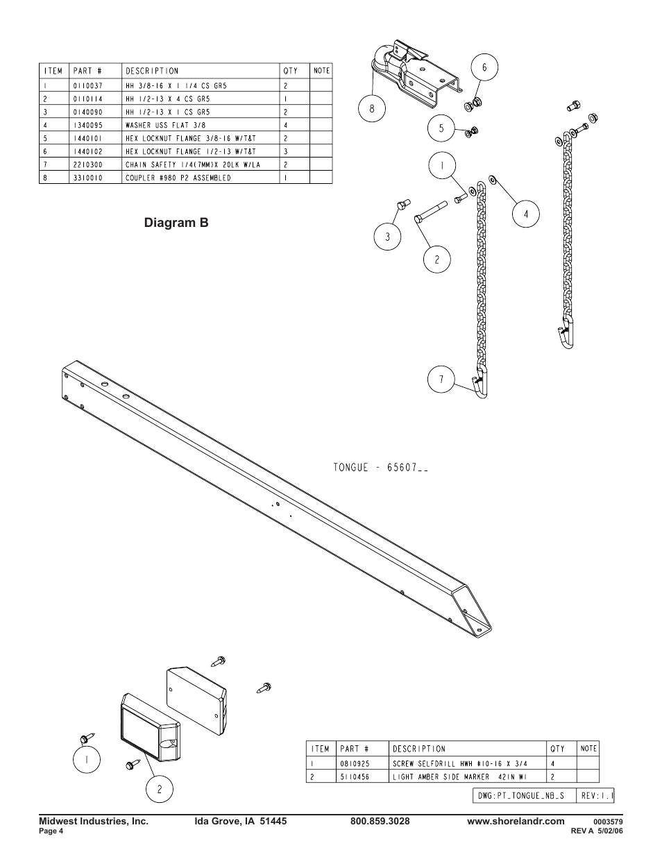 Diagram b | ShoreLand'r PT21BL User Manual | Page 4 / 8