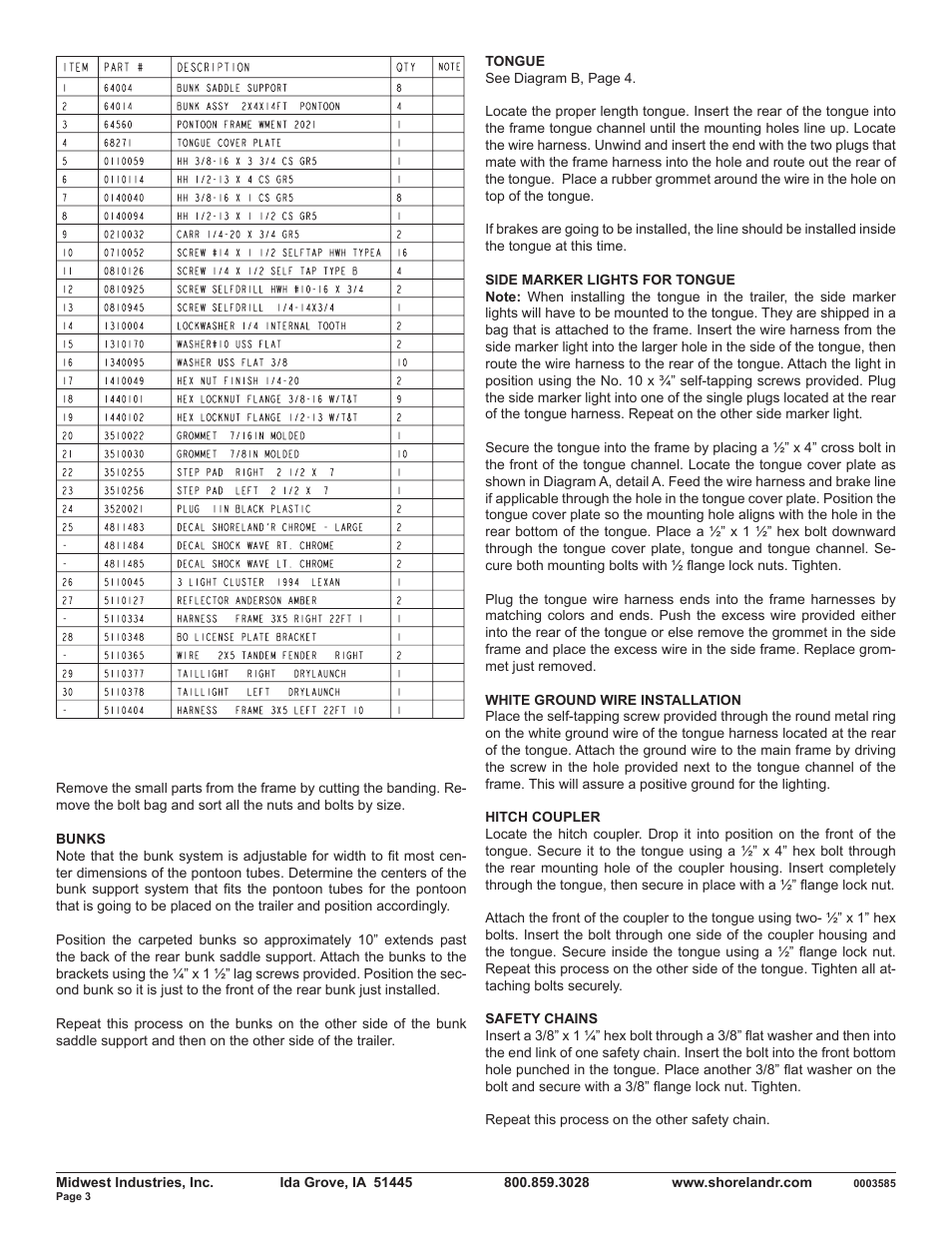 ShoreLand'r PT22M User Manual | Page 3 / 8