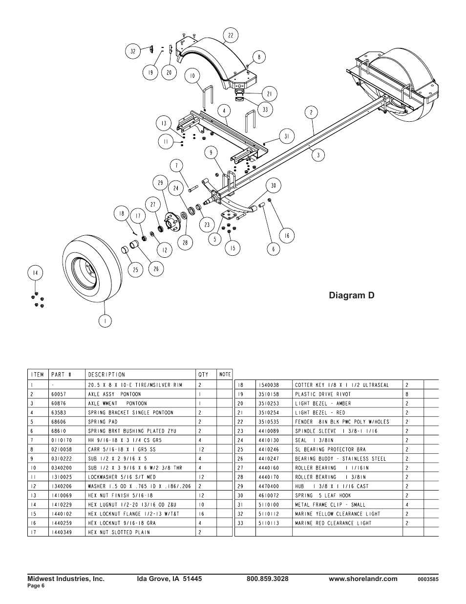 Diagram d | ShoreLand'r PT22M User Manual | Page 6 / 8